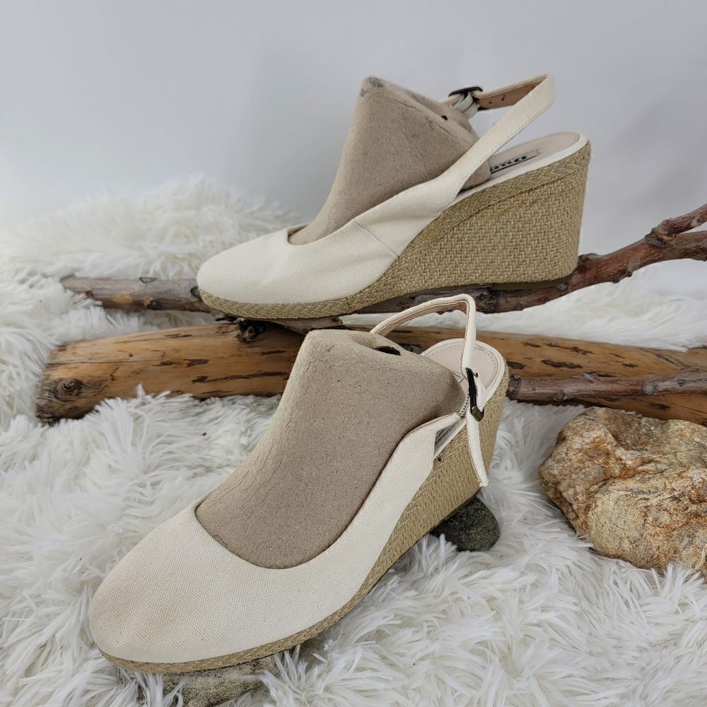 Dune canvas espadrilles wedge shoes